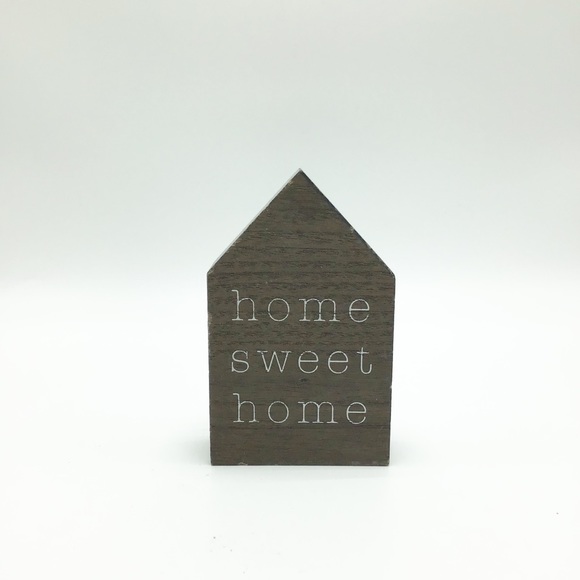 Mini Home Sweet Home Wooden Stand Up House Cut Out - Picture 3 of 7